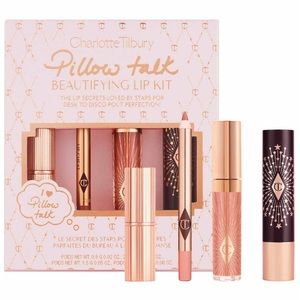 💎NEW CHARLOTTE TILBURY LIMITED EDITION❗️ MY PILLOW TALK BEAUTIFYING LIP KIT💎💋